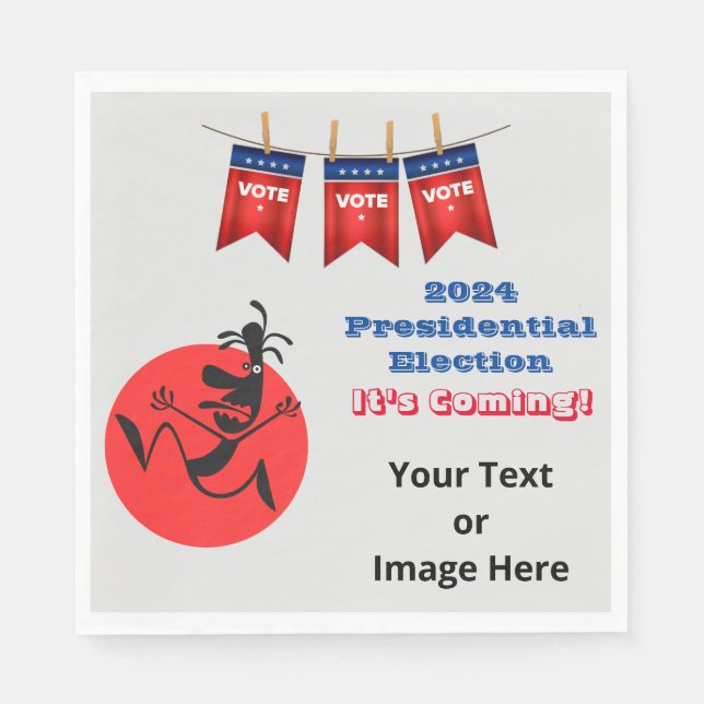 Servilleta De Papel Elecciones presidenciales de 2024, edición masculi (Anverso)