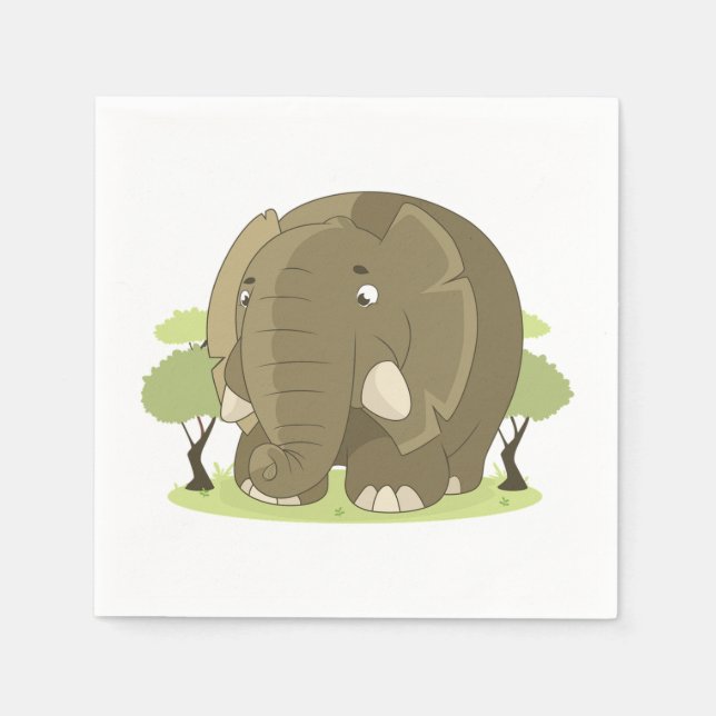 Servilleta De Papel Elefante (Anverso)