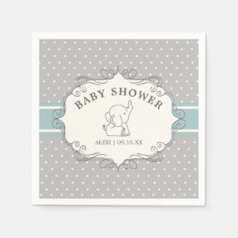 Servilleta De Papel Elefante Adorable Bebé | BABY SHOWER