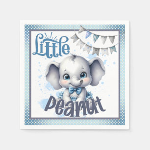 Servilleta De Papel Elefante Azul Cutie - Pequeño cacahuete