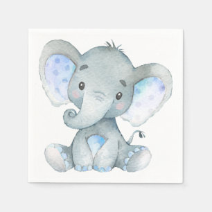 Servilleta De Papel Elefante Baby Shower, las servilletas del primer c