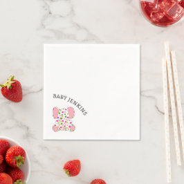 Servilleta De Papel Elefante bebé rosa