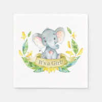Elefante chica Baby Shower Ropa amarilla