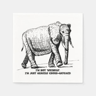 Servilleta De Papel Elefante con Cruzado Pesado