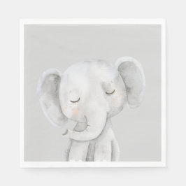 Servilleta De Papel Elefante Gris Bonito