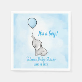 Servilleta De Papel elefante lindo bebé ducha