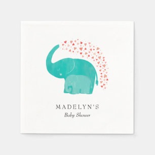 Servilleta De Papel Elefante madre y ternera Baby Shower