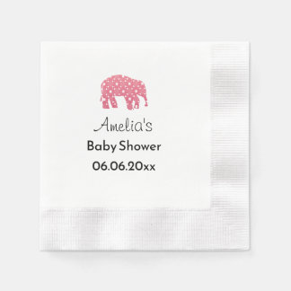Servilleta De Papel Elefante Rosa Bonito Personalizado para Baby Showe