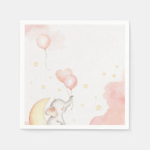 Elefante rosa Napkin