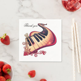 Servilleta De Papel Elegance in motion, the curved piano. 