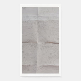 Servilleta De Papel "Elegancia bordada: Una fusión de pescado y plenos