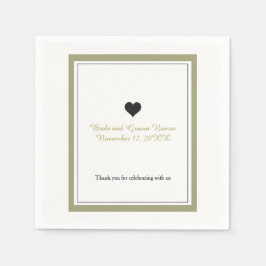 Servilleta De Papel Elegancia de borde dorado