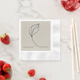 Servilleta De Papel Elegancia de comedor de Murugi acuñadaMinimalista