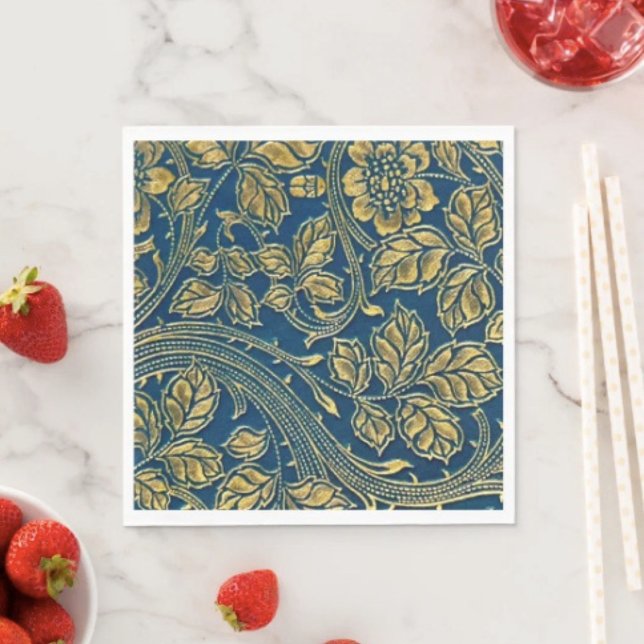 Servilleta De Papel Elegancia Flor de Oro Servilletas de papel  (Napkins - coined or standard napkin sold in quantities of 50. )