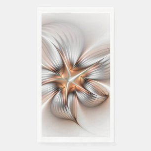 Servilleta De Papel Elegancia floral arte fractal abstracto moderno