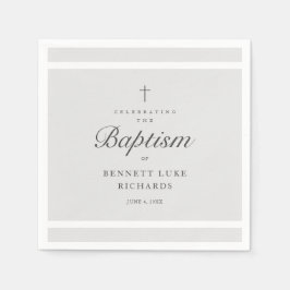 Servilleta De Papel Elegancia moderna Niños o Chicas Bautismo