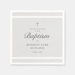 Servilleta De Papel Elegancia moderna Niños o Chicas Bautismo