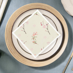 Servilleta De Papel Elegant Cherry Blossom Tablecloth Set