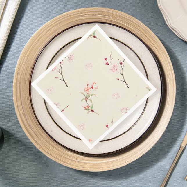 Servilleta De Papel Elegant Cherry Blossom Tablecloth Set (Subido por el creador)
