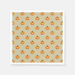 Servilleta De Papel Elegant Classic Pumpkin Patterned