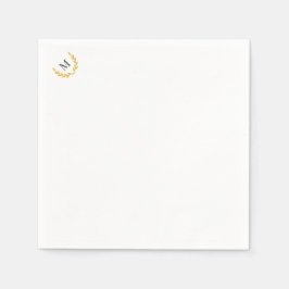 Servilleta De Papel Elegant Equestrian Collection Gold Laurel Napkin