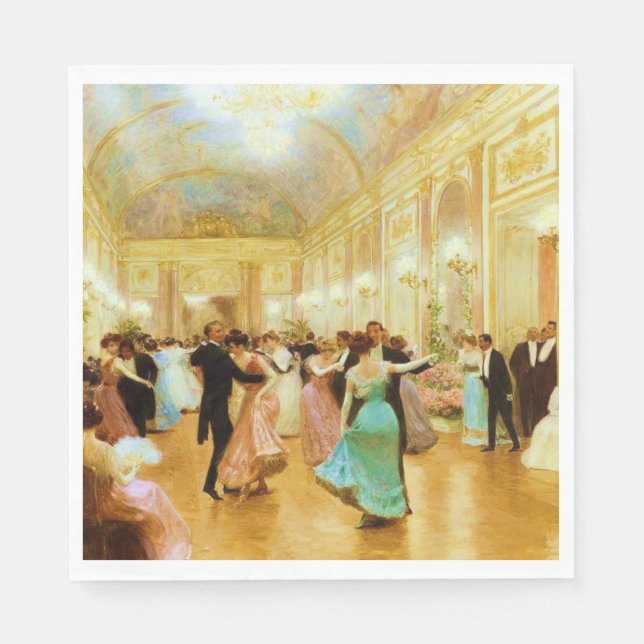 Servilleta De Papel Elegant Evening (Dancing at the Palace Ball) (Anverso)