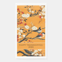 Servilleta De Papel Elegant Fall Chinoiserie Paper Plate