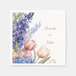 Servilleta De Papel Elegant Floral Table Napkin