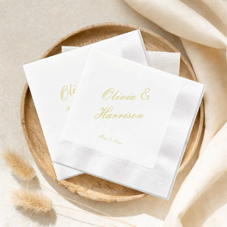 Servilleta De Papel Elegant Island Citrus Wedding Cocktail Napkins