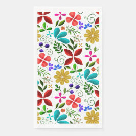 Servilleta De Papel Elegant Latin American Folk Floral