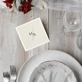 Servilleta De Papel Elegant Minimalist Wedding Cocktail Napkin