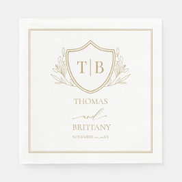 Servilleta De Papel Elegant Monogram napkin