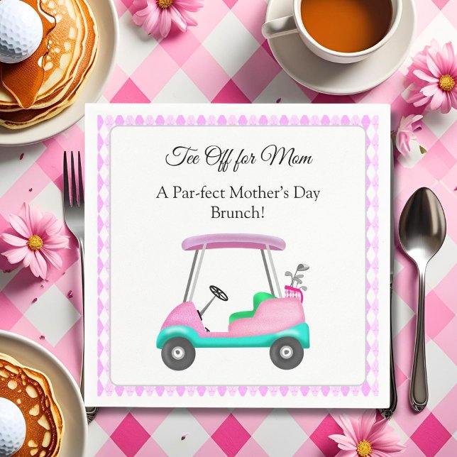 Servilleta De Papel Elegant Mother's Day Golf Brunch Party (Subido por el creador)