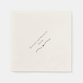 Servilleta De Papel Elegant Personalized Wedding Napkins
