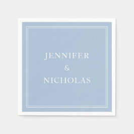 Servilleta De Papel Elegant Powder Blue Wedding