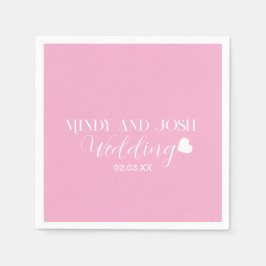 Servilleta De Papel Elegant Script floating heart