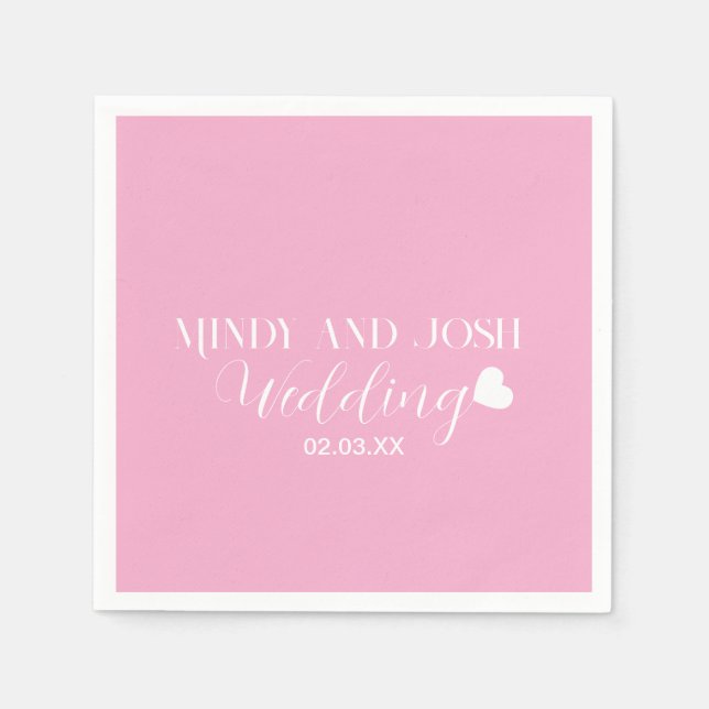 Servilleta De Papel Elegant Script floating heart (Anverso)