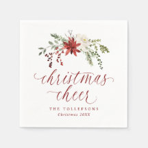 Elegant Watercolor Typography Christmas Cheer