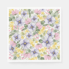 Servilleta De Papel Elegant Wildflower Floral Wedding