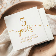 Elegante 5° Aniversario del Boda de Champagne