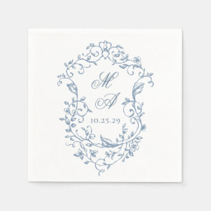 Servilleta De Papel Elegante acuarela Boda de flores silvestres
