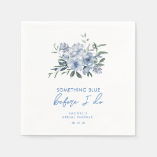 Servilleta De Papel Elegante Algo Azul Antes de Hacer Regalo de Desped