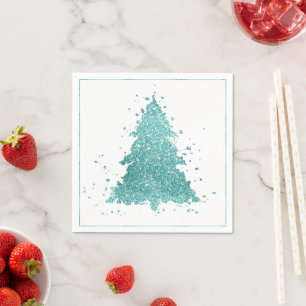 Servilleta De Papel Elegante árbol de Navidad   Plátano acuático de lu