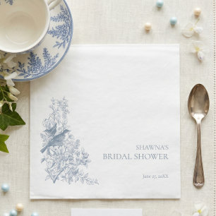 Servilleta De Papel Elegante Arcoíris Chinoiserie Naturaleza Pajarito