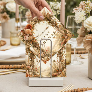 Servilleta De Papel Elegante Baby Shower Boho de Otoño