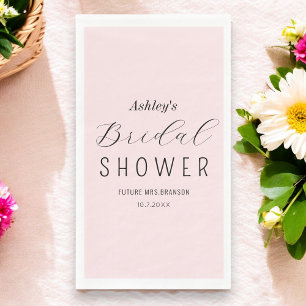 Servilleta De Papel Elegante Baby Shower Rosa