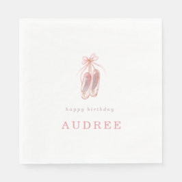 Servilleta De Papel Elegante bailarina rosada Shoes fiesta de cumpleañ