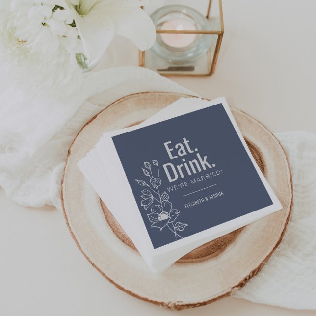 Servilleta De Papel Elegante bebida formal de comer Somos Bodas casado (Subido por el creador)