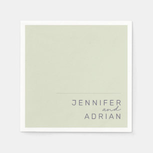 Servilleta De Papel Elegante Beige Minimal Moderno Boda servilletas