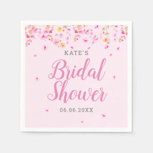 Servilleta De Papel Elegante Blossom Floral Bridal Shower